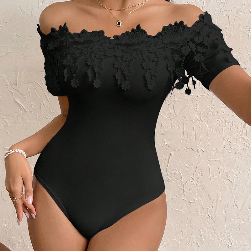Althea Off-Shoulder Lace Bodysuit