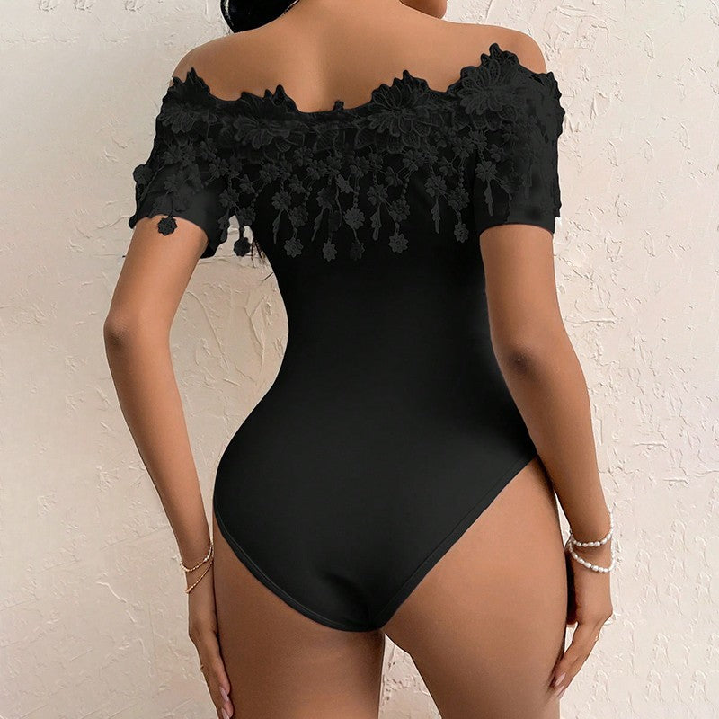 Althea Off-Shoulder Lace Bodysuit