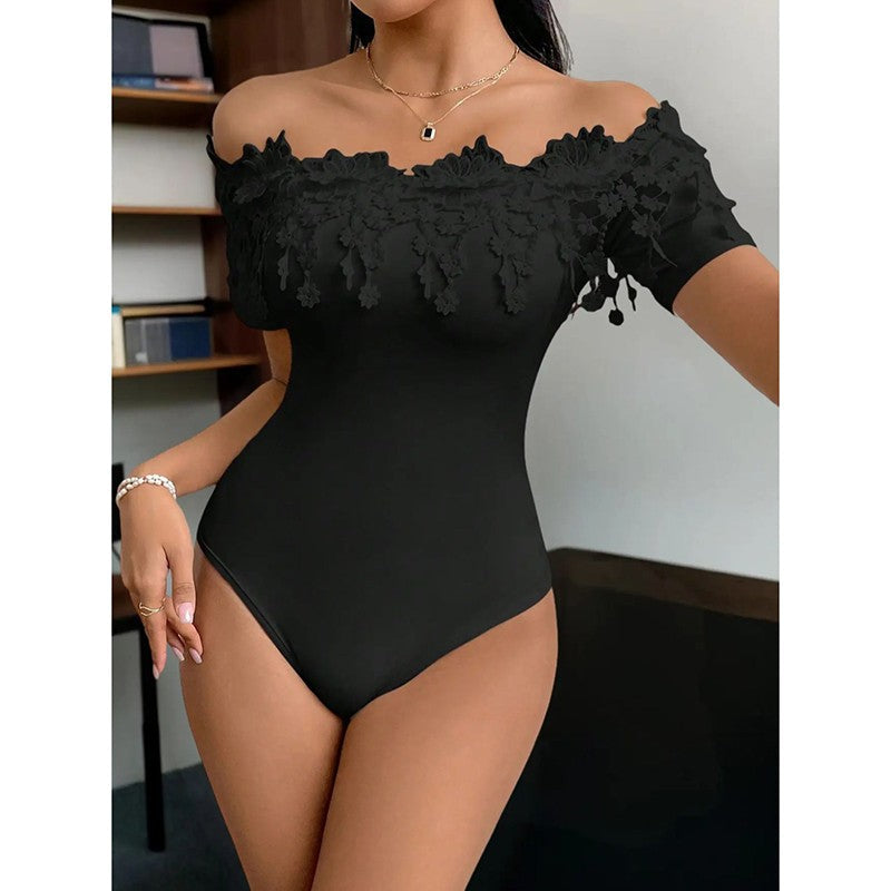 Althea Off-Shoulder Lace Bodysuit