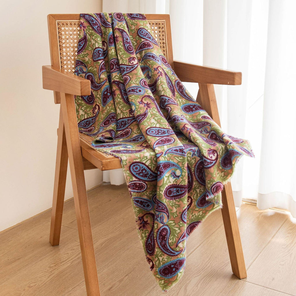 Amara Paisley Cashmere-Feel Scarf