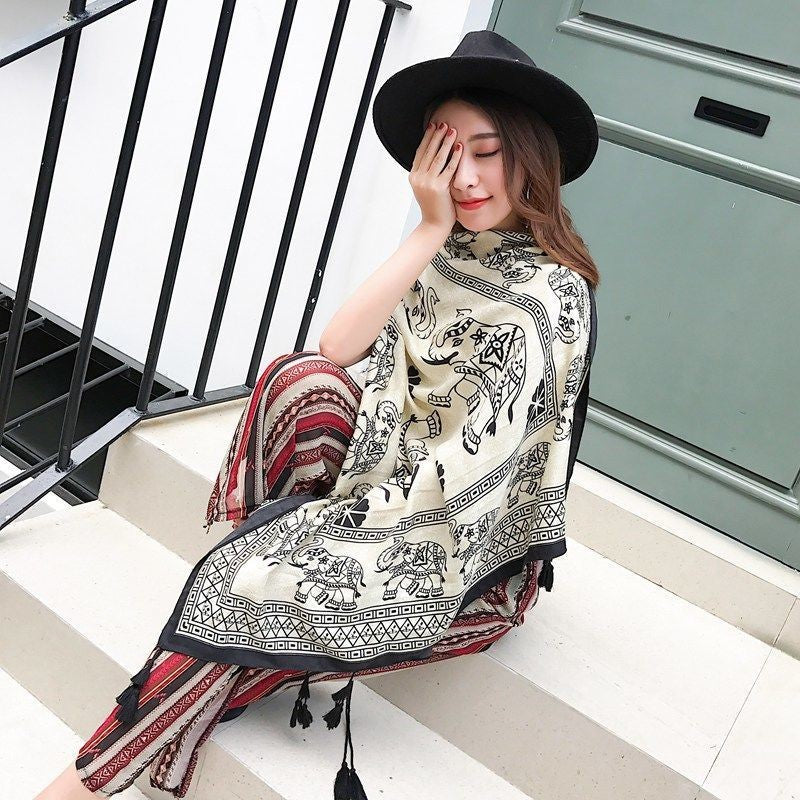 Amaya Ethnic Oversized Scarf