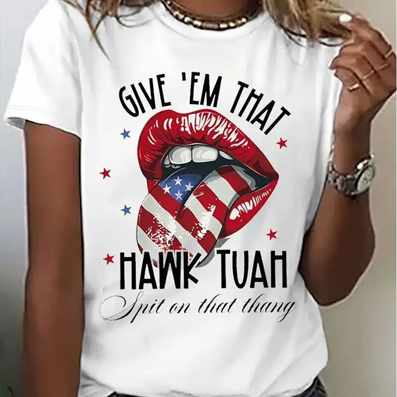 Aria Flag Print Summer Tee