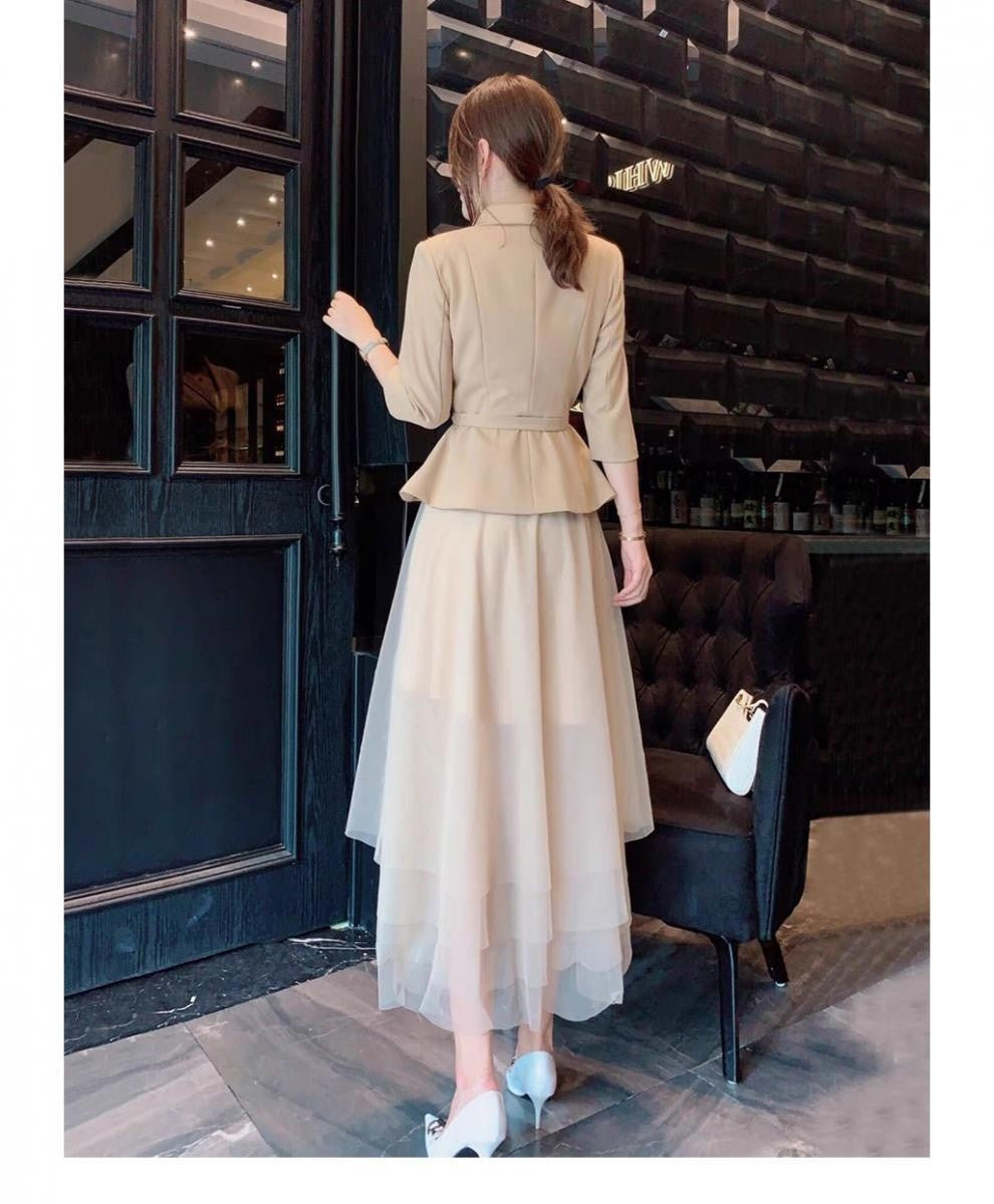 Calira Belted Midi Dress Set