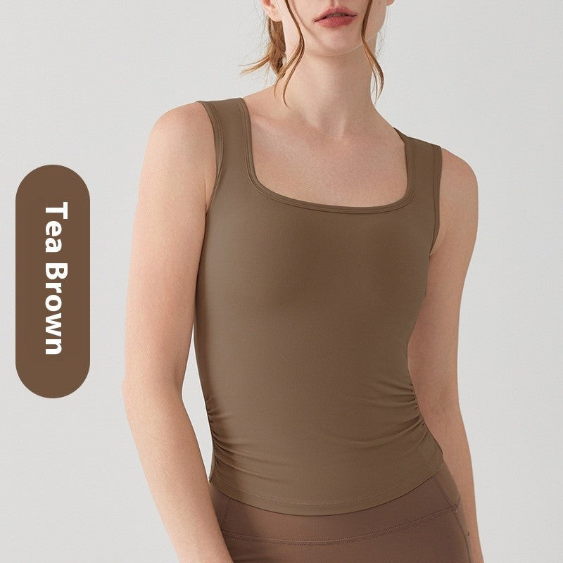 Eira Yoga Tank with Built-in Cup