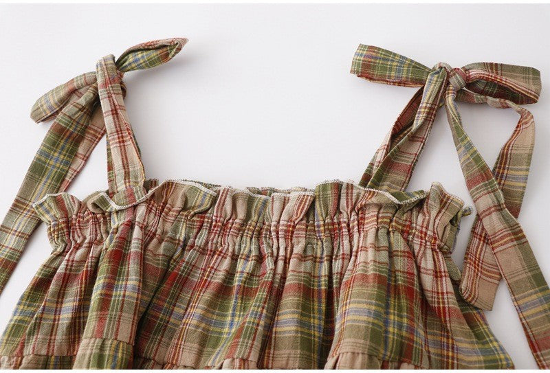 Liora Plaid Bow Camisole
