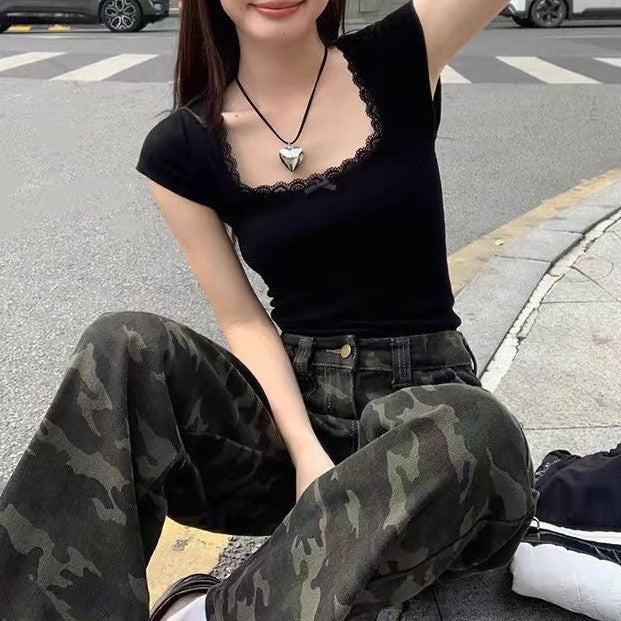 Lyanna Ruffled Lace Top