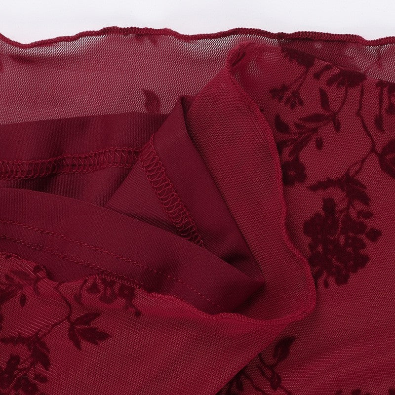 Marcele Rouge Tie Dress