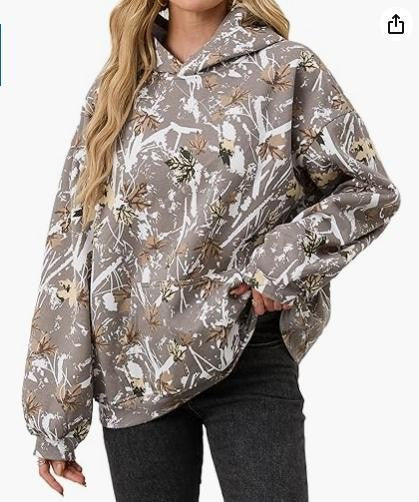 Rylin Urban Camo Drop Hoodie