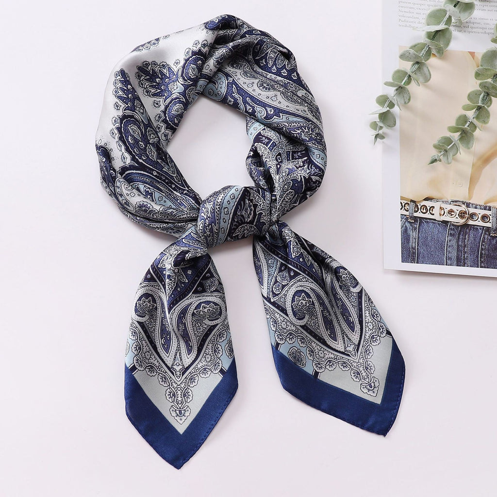 Saphira Satin Square Scarf