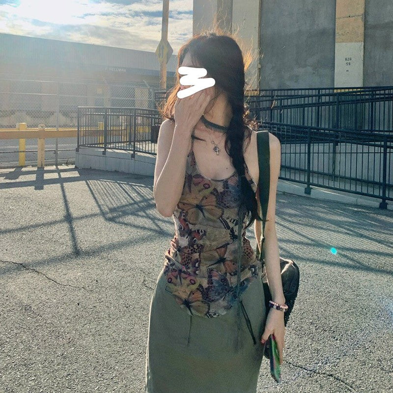 Sylvi Butterfly-Print Camisole