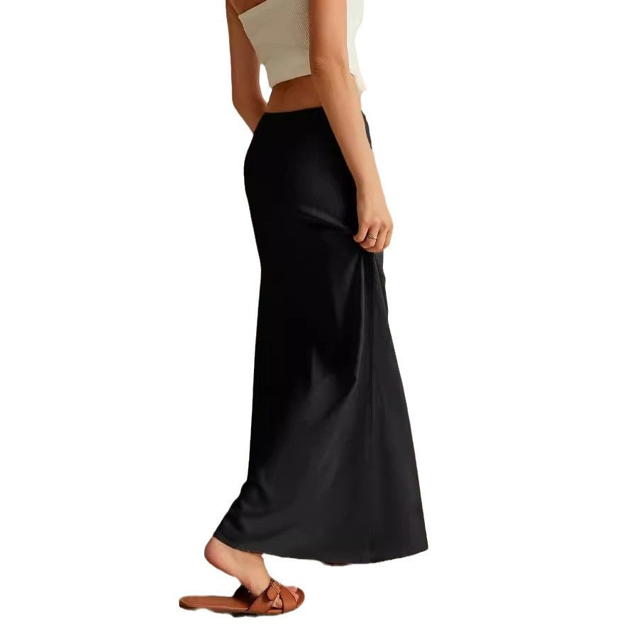 Syrine Belted Midi Pencil Skirt