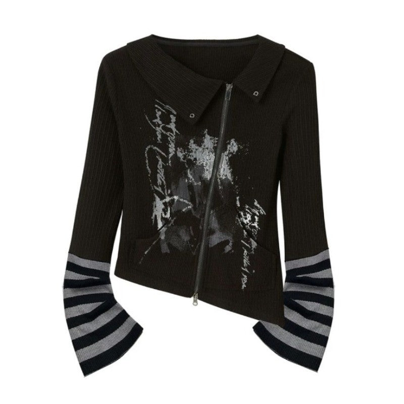 Taren Gothic Zipper Top