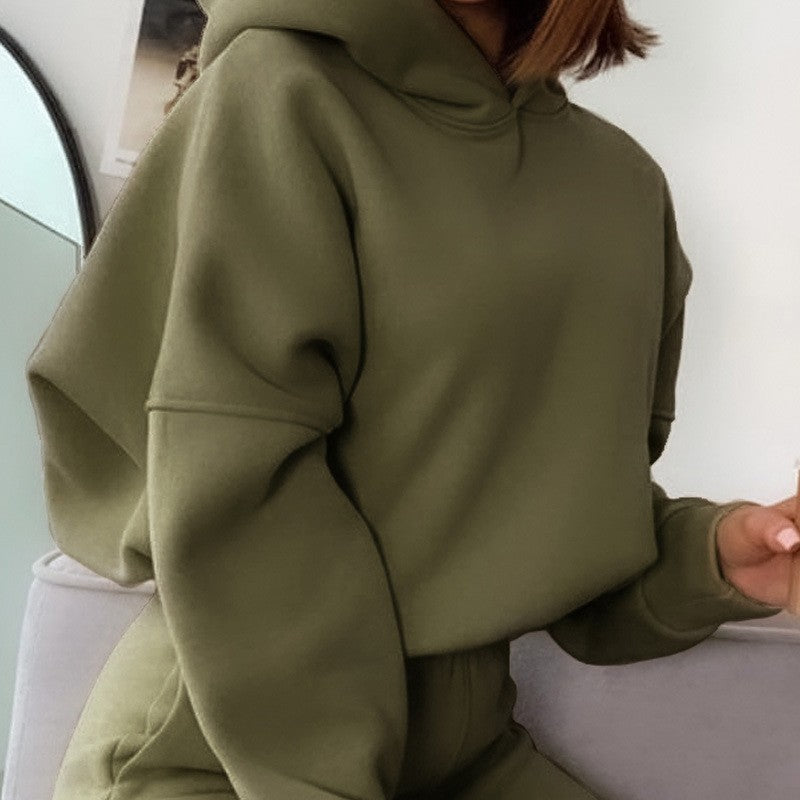 Zayla Cropped Hooded Set