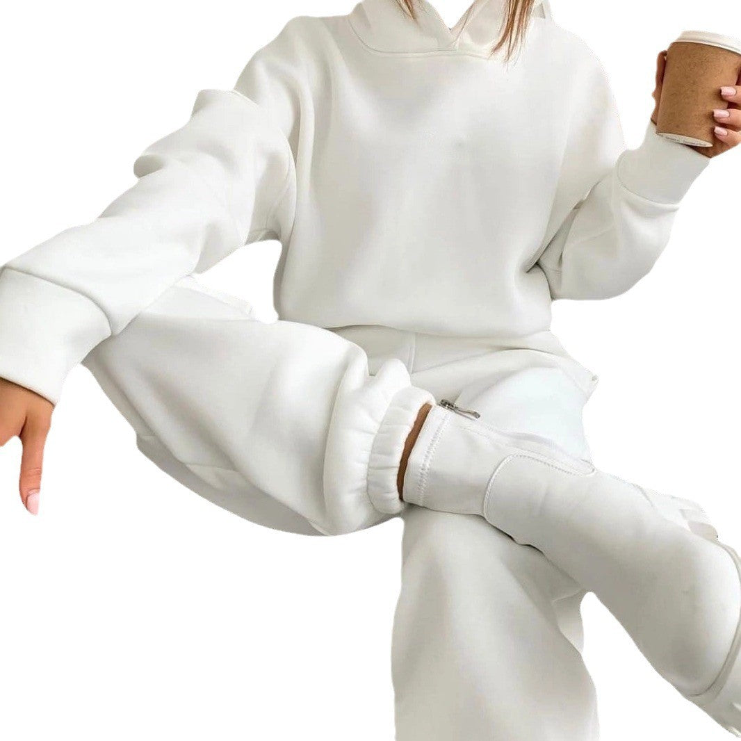 Zayla Cropped Hooded Set