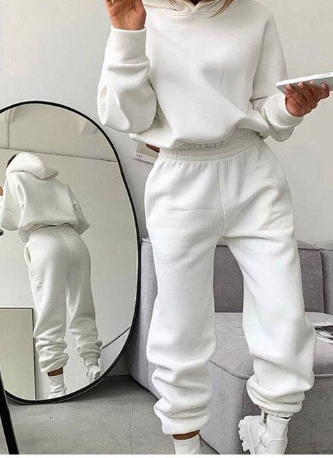 Zayla Cropped Hooded Set