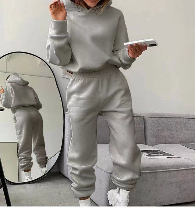 Zayla Cropped Hooded Set